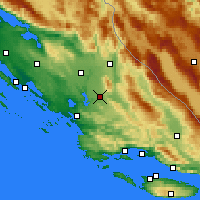 Nearby Forecast Locations - Dernis - Carta