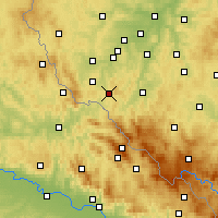 Nearby Forecast Locations - Kdyně - Carta