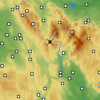 Nearby Forecast Locations - Králíky - Carta