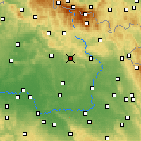 Nearby Forecast Locations - Lázně Bělohrad - Carta