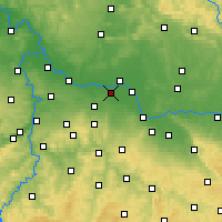 Nearby Forecast Locations - Sadská - Carta
