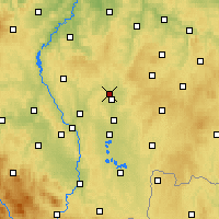 Nearby Forecast Locations - Sezimovo Ústí - Carta
