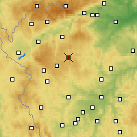 Nearby Forecast Locations - Toužim - Carta