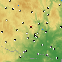 Nearby Forecast Locations - Velká Bíteš - Carta