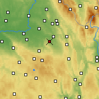 Nearby Forecast Locations - Vysoké Mýto - Carta