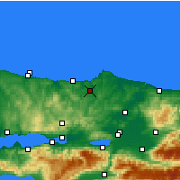 Nearby Forecast Locations - Kandıra - Carta