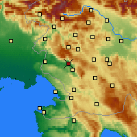 Nearby Forecast Locations - Aidussina - Carta