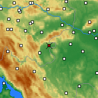 Nearby Forecast Locations - Metlika - Carta