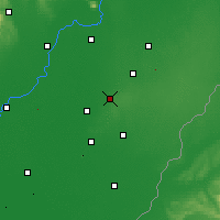 Nearby Forecast Locations - Hajdúböszörmény - Carta