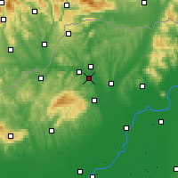 Nearby Forecast Locations - Sajószentpéter - Carta