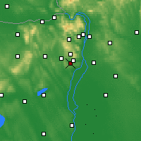 Nearby Forecast Locations - Törökbálint - Carta