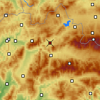 Nearby Forecast Locations - Dolný Kubín - Carta