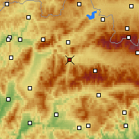 Nearby Forecast Locations - Ružomberok - Carta