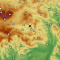 Nearby Forecast Locations - Spišské Podhradie - Carta