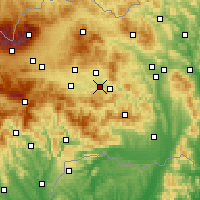 Nearby Forecast Locations - Spišské Vlachy - Carta