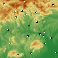 Nearby Forecast Locations - Tornaľa - Carta