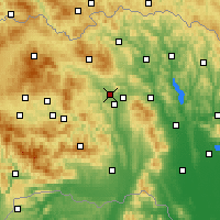 Nearby Forecast Locations - Veľký Šariš - Carta