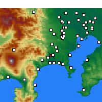 Nearby Forecast Locations - Atsugi - Carta