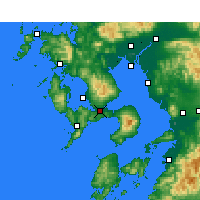 Nearby Forecast Locations - Isahaya - Carta