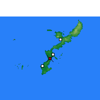 Nearby Forecast Locations - Okinawa - Carta