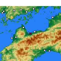 Nearby Forecast Locations - Saijō - Carta