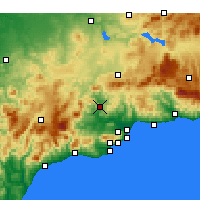 Nearby Forecast Locations - Álora - Carta