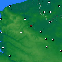 Nearby Forecast Locations - Aire-sur-la-Lys - Carta