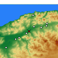 Nearby Forecast Locations - Oued Sly - Carta