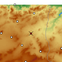 Nearby Forecast Locations - El Aouinet - Carta