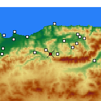 Nearby Forecast Locations - Draâ El Mizan - Carta