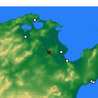 Nearby Forecast Locations - Oued Ellil - Carta