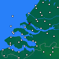 Nearby Forecast Locations - Hellevoetsluis - Carta