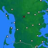 Nearby Forecast Locations - Lintrup Sogn - Carta