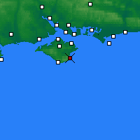 Nearby Forecast Locations - Shanklin - Carta