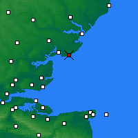 Nearby Forecast Locations - Clacton-on-Sea - Carta