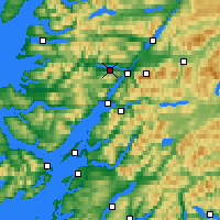 Nearby Forecast Locations - Loch Eil - Carta