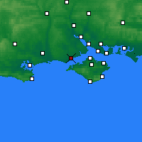 Nearby Forecast Locations - Lymington and Pennington - Carta