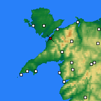 Nearby Forecast Locations - Caernarfon - Carta