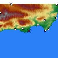Nearby Forecast Locations - Roquetas de Mar - Carta