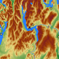 Nearby Forecast Locations - Lago Wakatipu - Carta