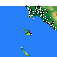 Nearby Forecast Locations - Isola di Santa Catalina - Carta