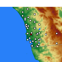 Nearby Forecast Locations - San Diego AP/M - Carta