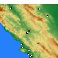 Nearby Forecast Locations - Paso Robles - Carta