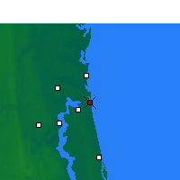 Nearby Forecast Locations - Base navale di Mayport - Carta