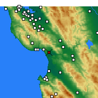 Nearby Forecast Locations - Watsonville - Carta