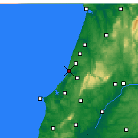 Nearby Forecast Locations - Nazaré - Carta