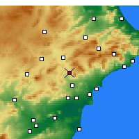 Nearby Forecast Locations - Elda - Carta