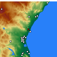 Nearby Forecast Locations - Sagunto - Carta
