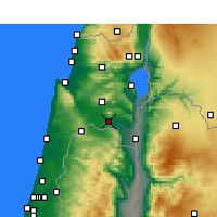 Nearby Forecast Locations - Kfar Yehezkel - Carta