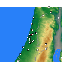 Nearby Forecast Locations - Bnei Brak - Carta